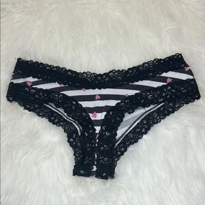 Victoria's Secret Cheeky Lace Trim Panty M